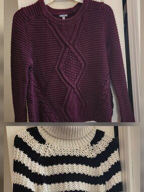 Size S Cropped Sweater Both Included